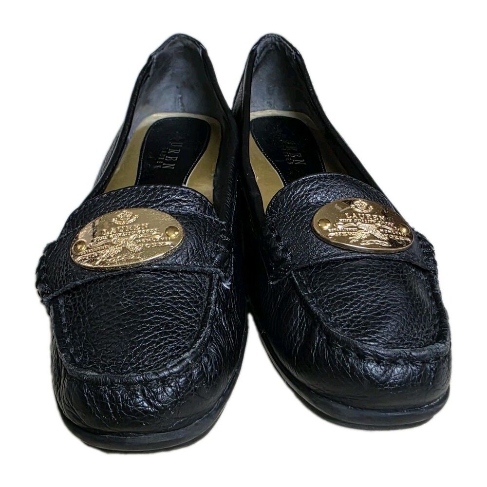 Lauren Ralph Lauren Black Label Leather Loafers Driving Shoes, Womens Size 6.5 M - Picture 8 of 12